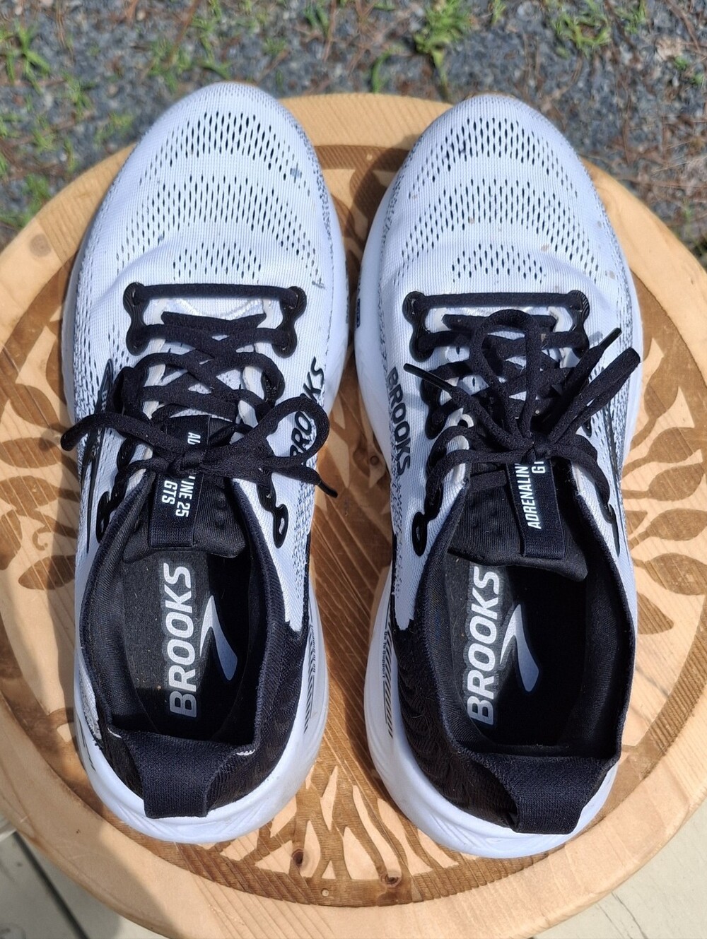 Brooks Adrenaline GTS 25 Black/White Women's Running Shoes Sz 10 **READ** - Picture 6 of 11